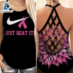 Breast Cancer Awareness Criss-Cross Tank…