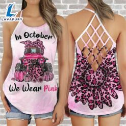 Breast Cancer Awareness Criss-Cross Tank…