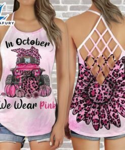 Breast Cancer Awareness Criss-Cross Tank…