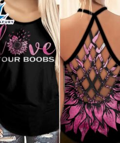 Breast Cancer Awareness Criss-Cross Tank…