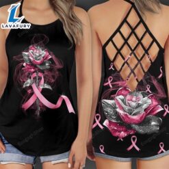 Breast Cancer Awareness Criss-Cross Tank…