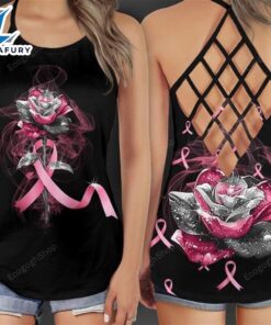 Breast Cancer Awareness Criss-Cross Tank…