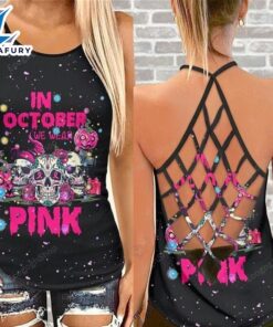 Breast Cancer Awareness Criss-Cross Tank…