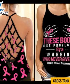 Breast Cancer Awareness Criss-Cross Tank…