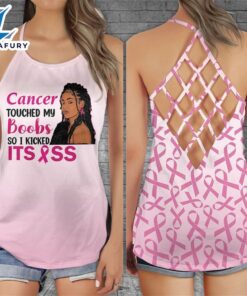 Breast Cancer Awareness Criss-Cross Tank…