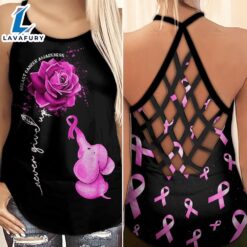 Breast Cancer Awareness Criss-Cross Tank…