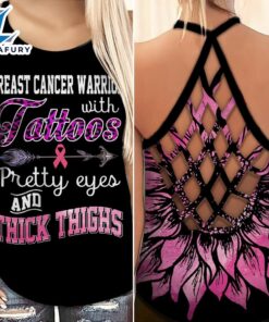 Breast Cancer Awareness Criss-Cross Tank…