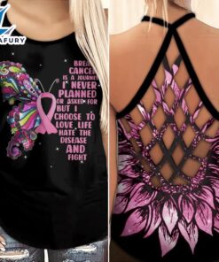 Breast Cancer Awareness Criss-Cross Tank…