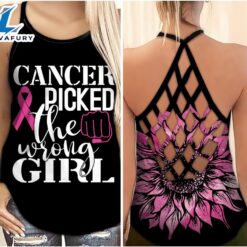 Breast Cancer Awareness Criss-Cross Tank…