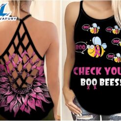 Breast Cancer Awareness Criss-Cross Tank…