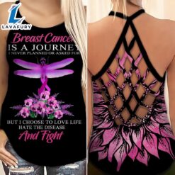 Breast Cancer Awareness Criss-Cross Tank…