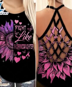 Breast Cancer Awareness Criss-Cross Tank…