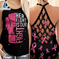 Breast Cancer Awareness Criss-Cross Tank…