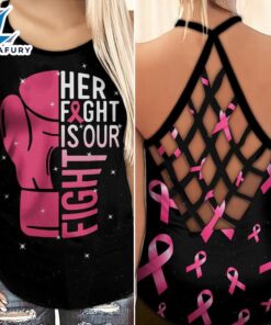 Breast Cancer Awareness Criss-Cross Tank…