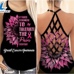 Breast Cancer Awareness Criss-Cross Tank…