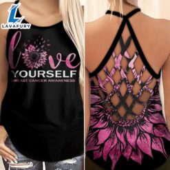 Breast Cancer Awareness Criss-Cross Tank…