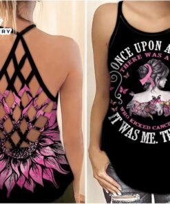 Breast Cancer Awareness Criss-Cross Tank…