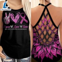 Breast Cancer Awareness Criss-Cross Tank…