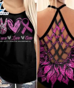 Breast Cancer Awareness Criss-Cross Tank…