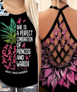 Breast Cancer Awareness Criss-Cross Tank…