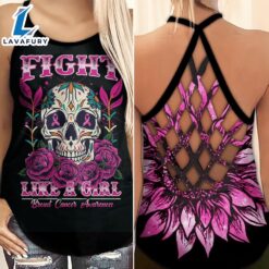 Breast Cancer Awareness Criss-Cross Tank…