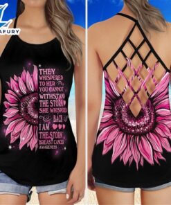 Breast Cancer Awareness Criss-Cross Tank…