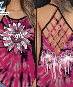 Breast Cancer Awareness Criss-Cross Tank…