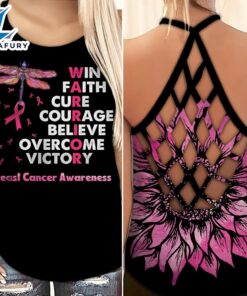 Breast Cancer Awareness Criss-Cross Tank…