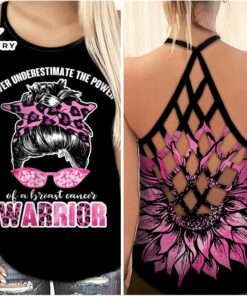 Breast Cancer Awareness Criss-Cross Tank…