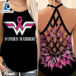 Breast Cancer Awareness Criss-Cross Tank…