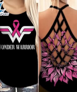 Breast Cancer Awareness Criss-Cross Tank…