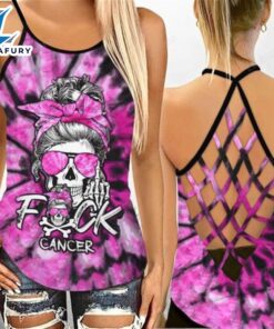 Breast Cancer Awareness Criss-Cross Tank…