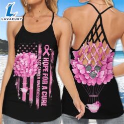 Breast Cancer Awareness Criss-Cross Tank…