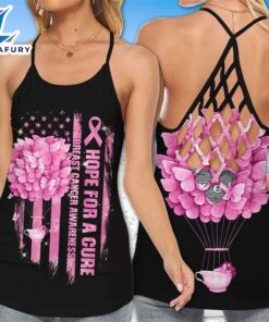 Breast Cancer Awareness Criss-Cross Tank…