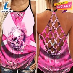 Breast Cancer Awareness Criss-Cross Tank…