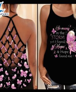 Breast Cancer Awareness Criss-Cross Tank…