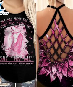 Breast Cancer Awareness Criss-Cross Tank…