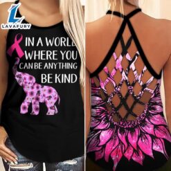 Breast Cancer Awareness Criss-Cross Tank…