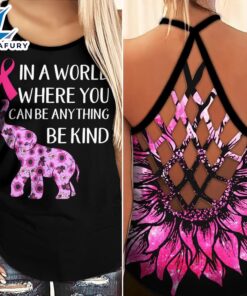 Breast Cancer Awareness Criss-Cross Tank…