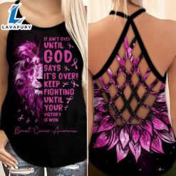 Breast Cancer Awareness Criss-Cross Tank…