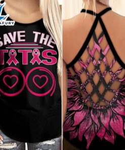 Breast Cancer Awareness Criss-Cross Tank…