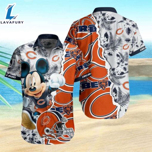 Chicago Bears Hawaiian Shirt Mickey Mouse Hawaiian Shirt