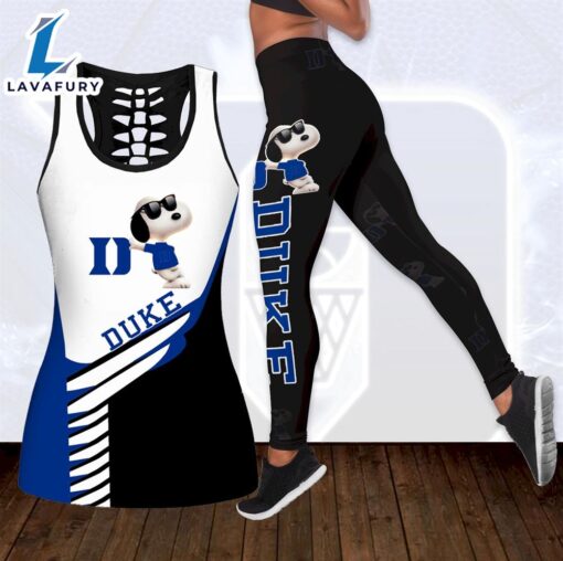 Combo Duke Blue Devils Snoopy Hollow Tanktop Leggings Set