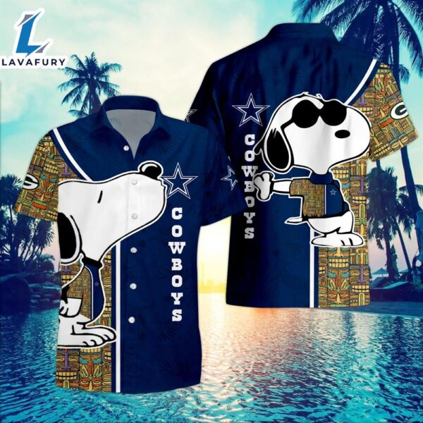 Dallas Cowboys Hawaiian Shirt Snoopy NFL