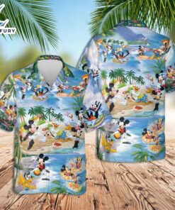 Disney Hawaiian Shirt Mickey And…