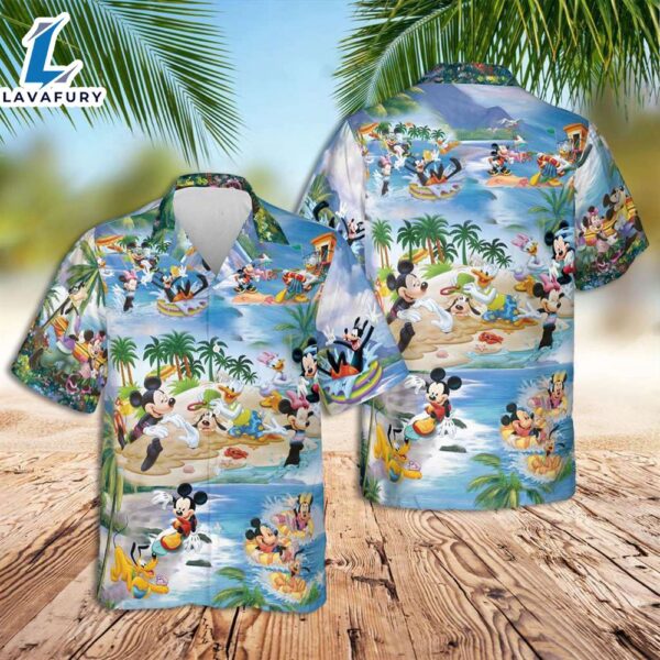 Disney Hawaiian Shirt Mickey And Friend Summer Beach Hawaiian Shirt