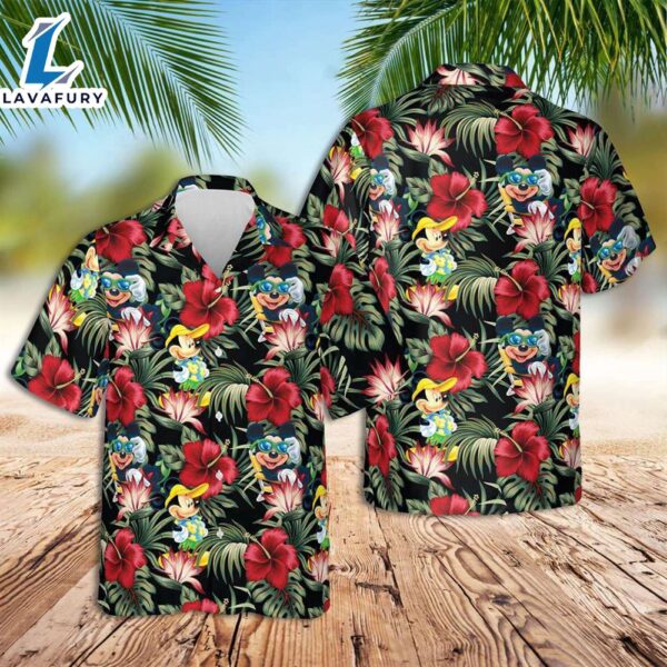 Disney Hawaiian Shirt Mickey Mouse Flower Hawaiian Shirt
