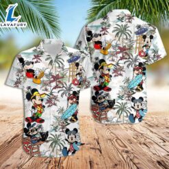 Disney Hawaiian Shirt Mickey Mouse…