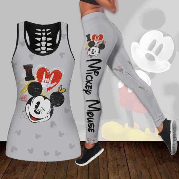 Disney Mickey And Minnie Mouse Kissing Leggings