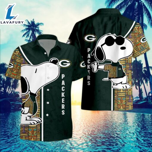 Green Bay Packers Hawaiian Shirt Snoopy NFL